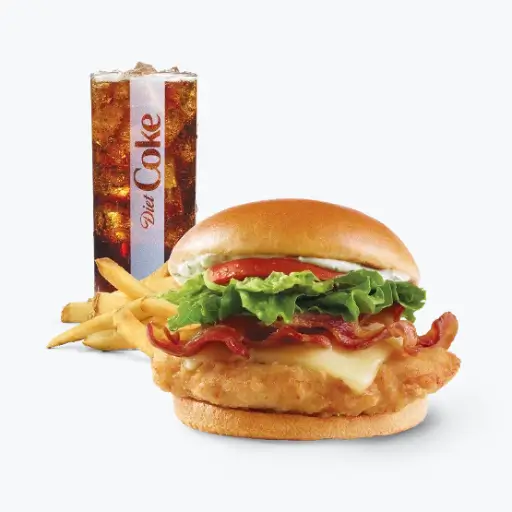 Wendy's Asiago Ranch Chicken Club Combo menu price with calories