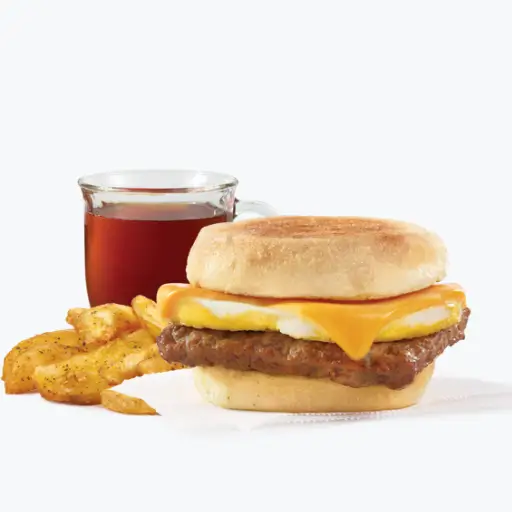 Wendy's Sausage, Egg & Cheese Biscuit Combo price menu